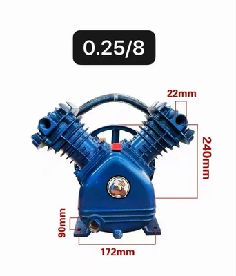 Piston-Type Air Compressor, Industrial-Grade Reciprocating 220V Small High-Pressure Air Pump, 380V Mobile Belt-Type Air Compressor (Hava kompressorları) - industrial-grade-all-copper-22kw-double-cylinder-single-phase-0258-special-pump-head