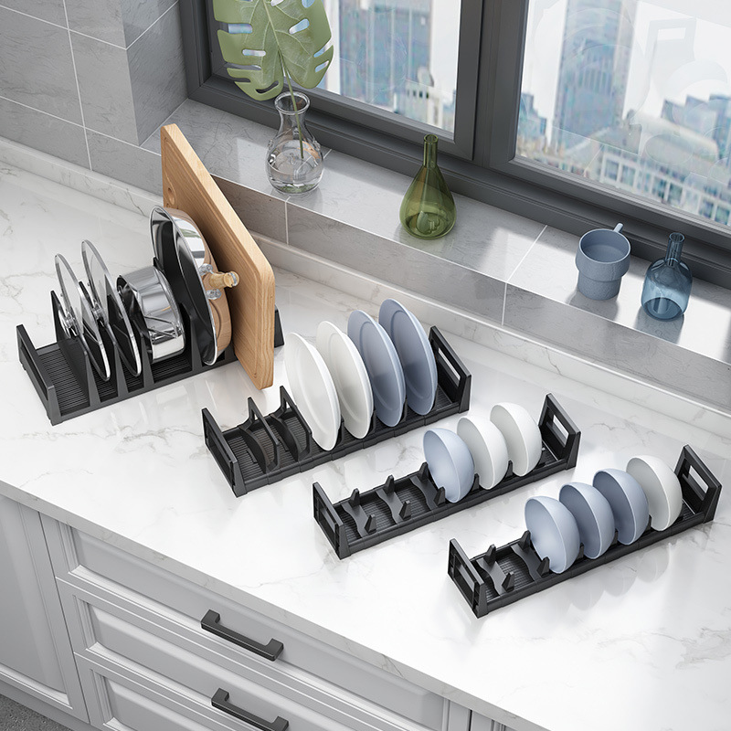 Cocina plato almacenamiento rack cajón incorporado partición placa vajilla gabinete tazón vajilla almacenamiento rack