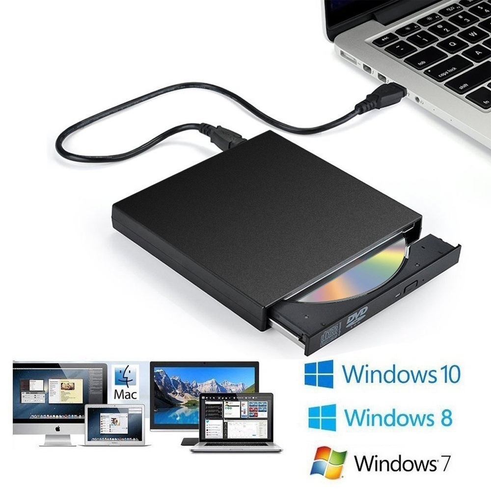 USB2.0通用款外置CD-RW刻录机 免驱动一体式DVD / CD阅读器播放器