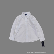 外贸童装出口欧美原单诺帝卡原单春秋装长袖衬衫衬衣男女中小童