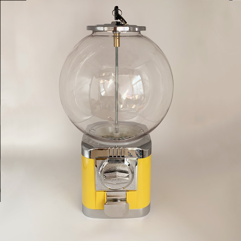 Pequeña máquina comercial de gashapon, máquina de pelota elástica, máquina de juguetes de escritorio para niños, máquina redonda de dulces, máquina interactiva que funciona con monedas