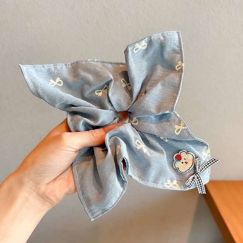 复古风碎花蕾丝蝴蝶结发夹女款网红同款潮流头饰热销饰品批发|undefined