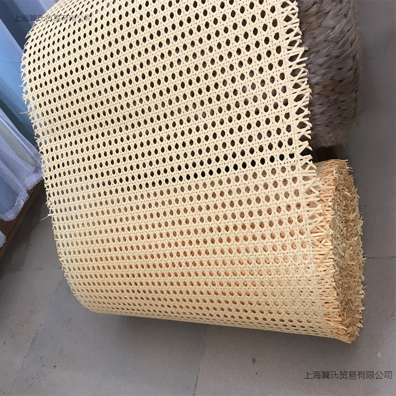 藤编材料六八角眼笪仿天然吊顶贴面装饰藤席家具门框屏风编织辅料