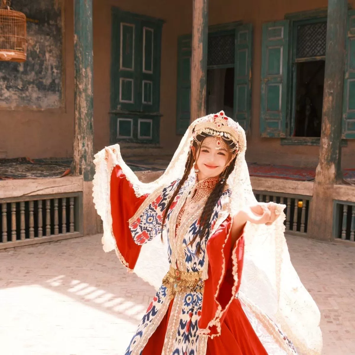 Новая одежда для девочек из Синьцзяна Дали, Лицзян, Кашмир, путешествия, фотографии, уйгурская одежда в одном стиле, популярная одежда для фотосессии принцессы