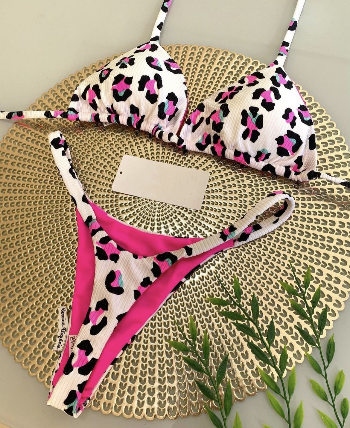 2024 Women's European And American Style Bikini Swimsuit Special Fabric Print Sexy Beachwear_ecoleips.com