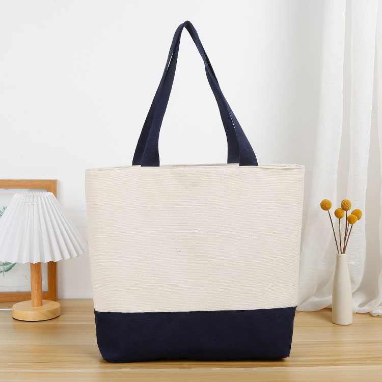 厂家空白帆布袋学生手提单肩手提袋新款手提袋现货批发