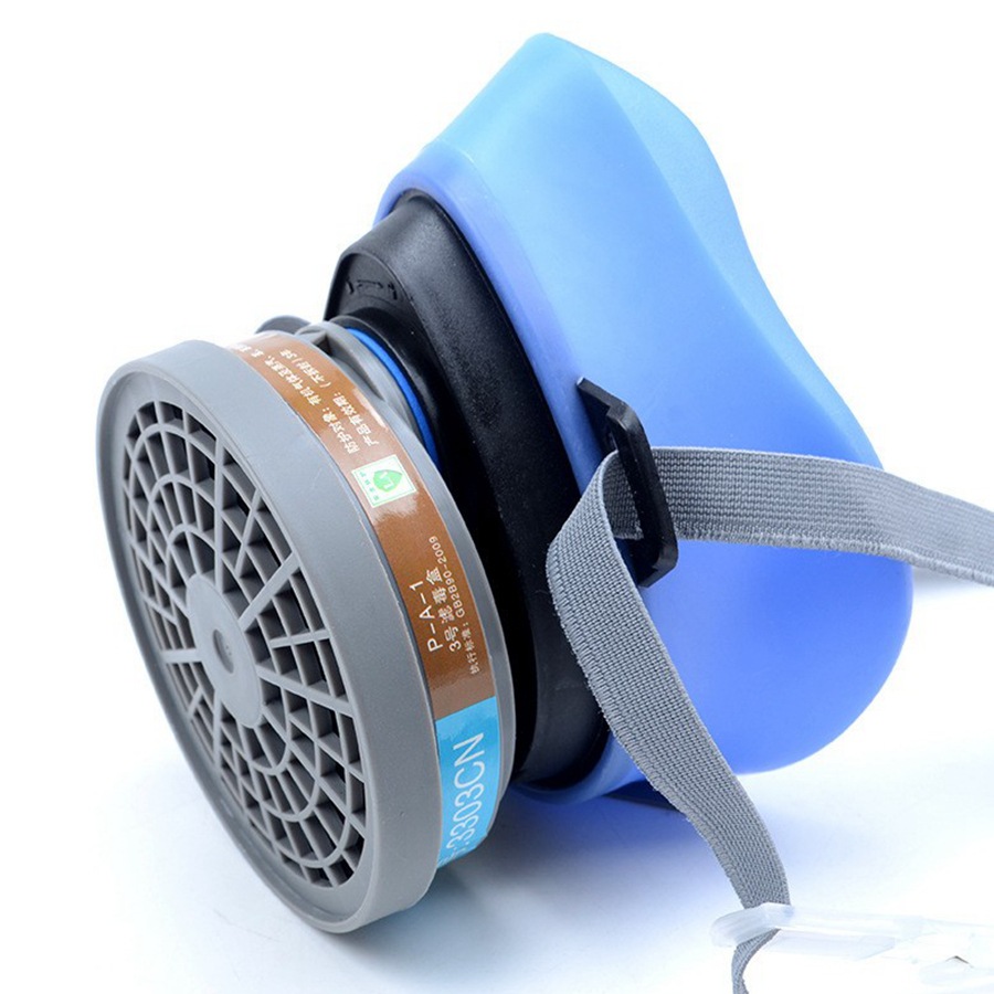 三邦330D尘毒呼吸防护套装 硅胶防毒防护口罩 头戴式半面罩