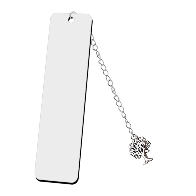 30g Weight Bookmark Stationery Type Fashion Letter Pattern Stainless Steel Color Printing Bookmark Graduation Season Teacher's Day Gift