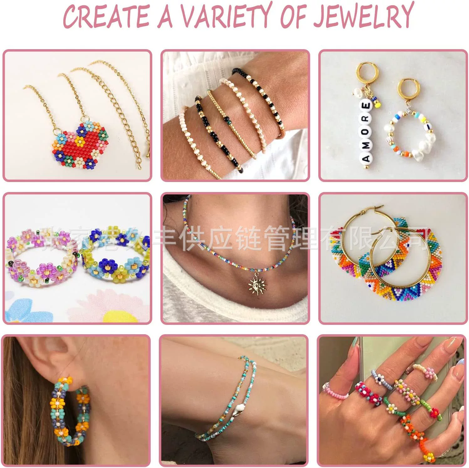 Beads, beaded bracelet, necklace, ring, accessory, accessories, DIY