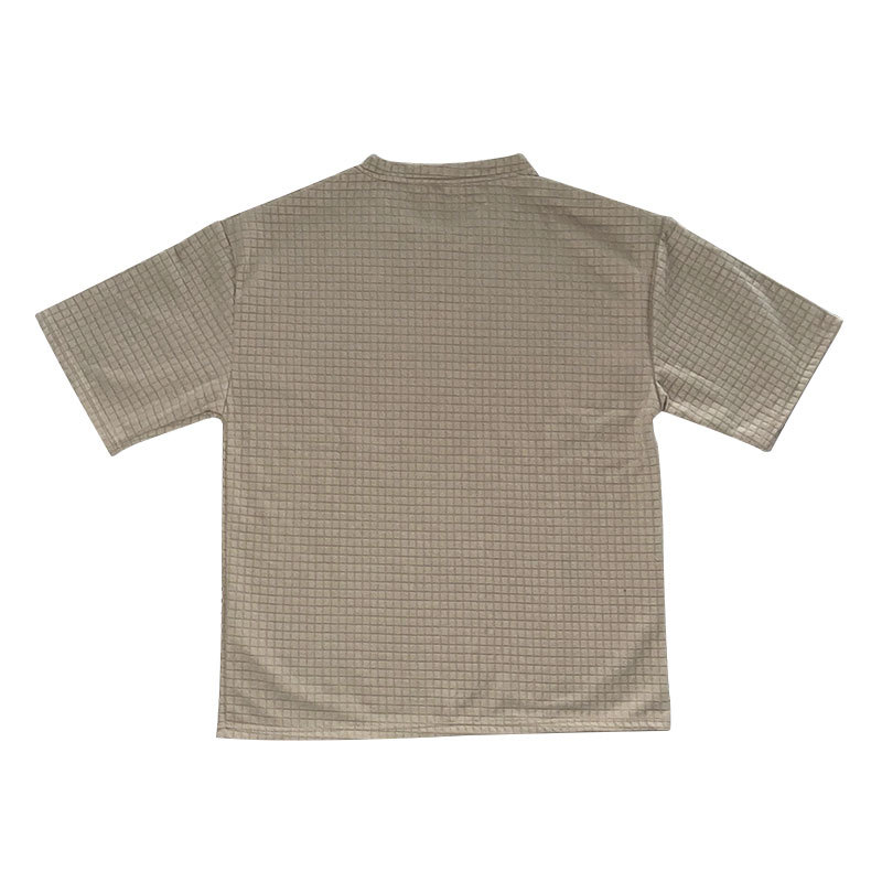 Monochrome Man- Casual Sports Set Summer Loose Ice Silk Short Sleeve T-Shirt Men's Shorts Two-Piece Trendy Quick-Dry_viptrois.com
