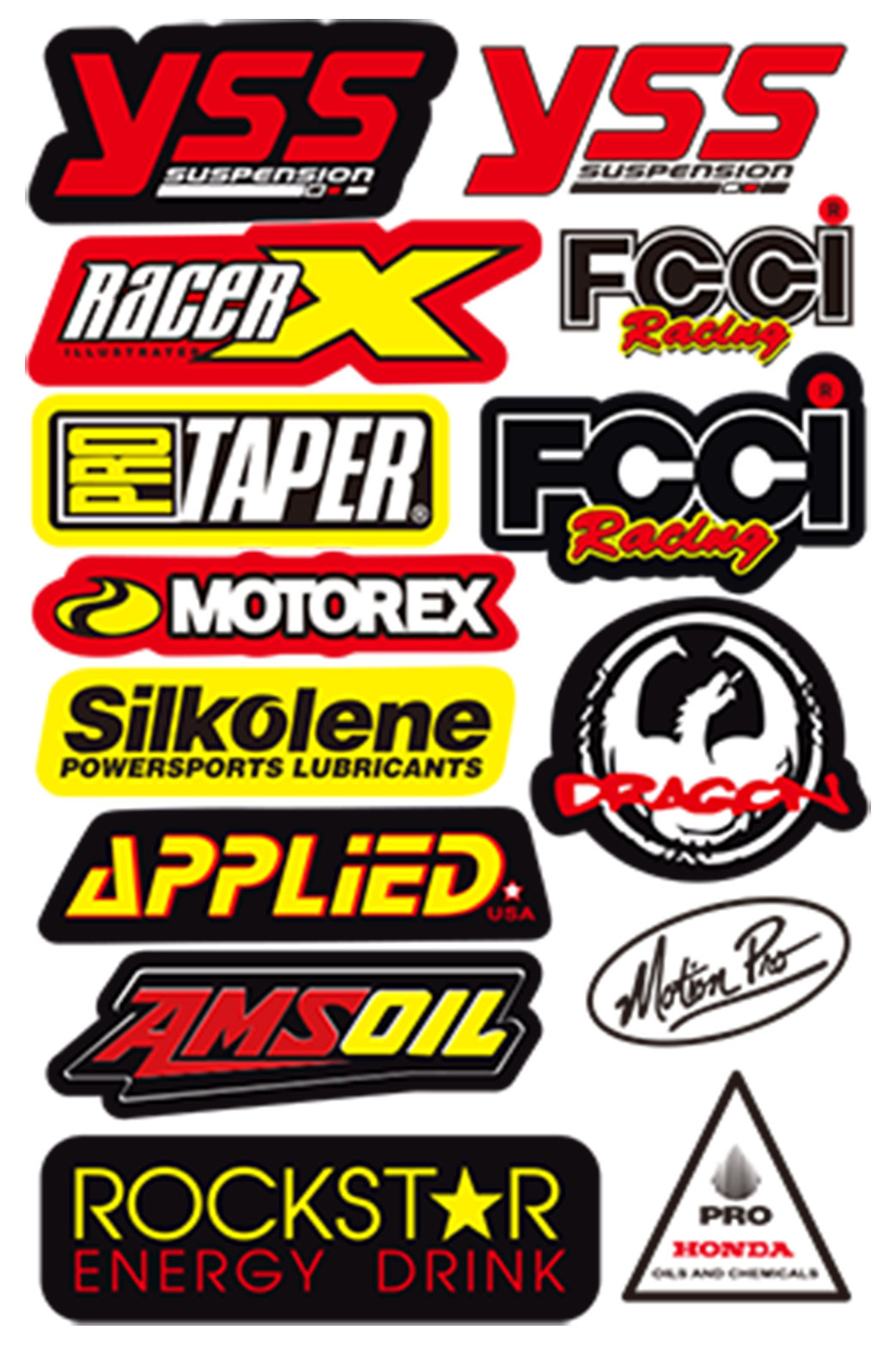 Nuevo Amazon motocross Racing pegatinas bicicleta piezas de coche patrocinador casco PVC calcomanías