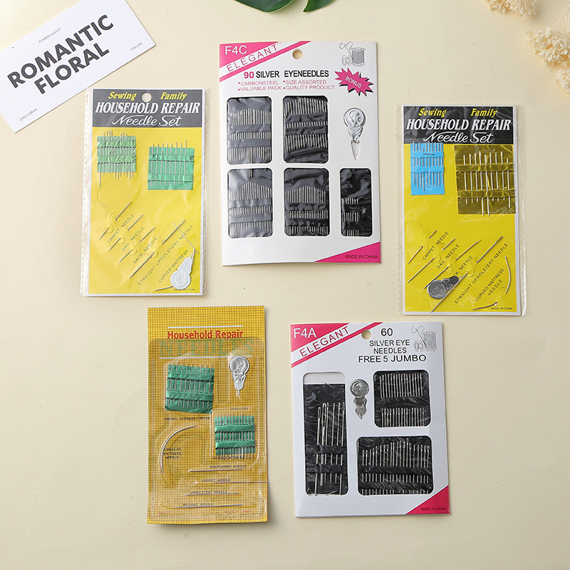 Transfronterizos venta caliente tarjeta de aguja de costura manual doméstica aguja de costura multifuncional accesorios de costura de ropa al por mayor