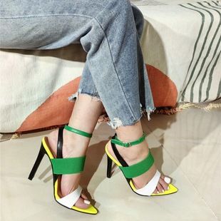 2024 foreign trade new stiletto heel sexy women's sandals heels