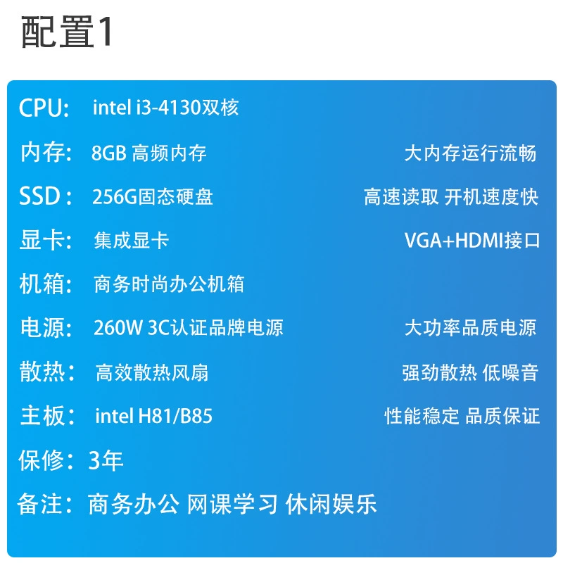 DIY настольный ПК (самостоятельная сборка) варианты i3–i5, апгрейд оперативной памяти/SSD, опционально GPU 3050/3060, гарантия 3 года
