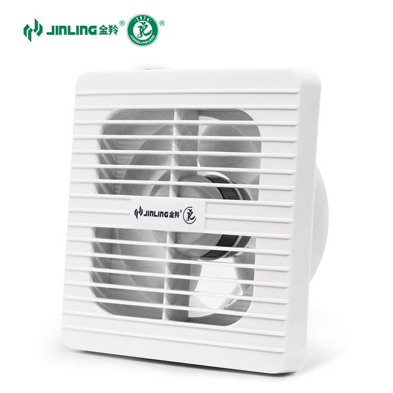 Jinling Exhaust Fan 4inch Bathroom Round Glass Window Ventilation Fan Wall Exhaust Fan Apc10-0-2 Household Use