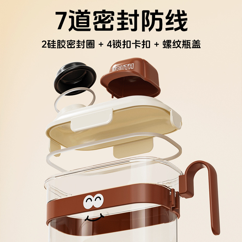 密封罐创意卡通透明手提五谷杂粮罐家用厨房大容量防虫防潮储粮罐|undefined