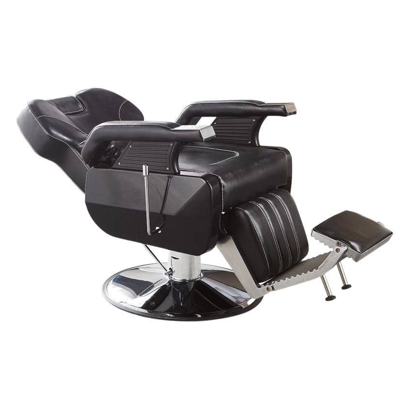 Sillón de barbero, sillón de peluquería ajustable, sillón grande de barbero para hombre de estilo retro europeo, sillón reclinable para afeitar y peluquería image 1
