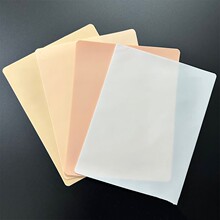 厂家供应空白练习皮硅胶小粉皮空白纹身假皮纹绣双面练习新手仿皮