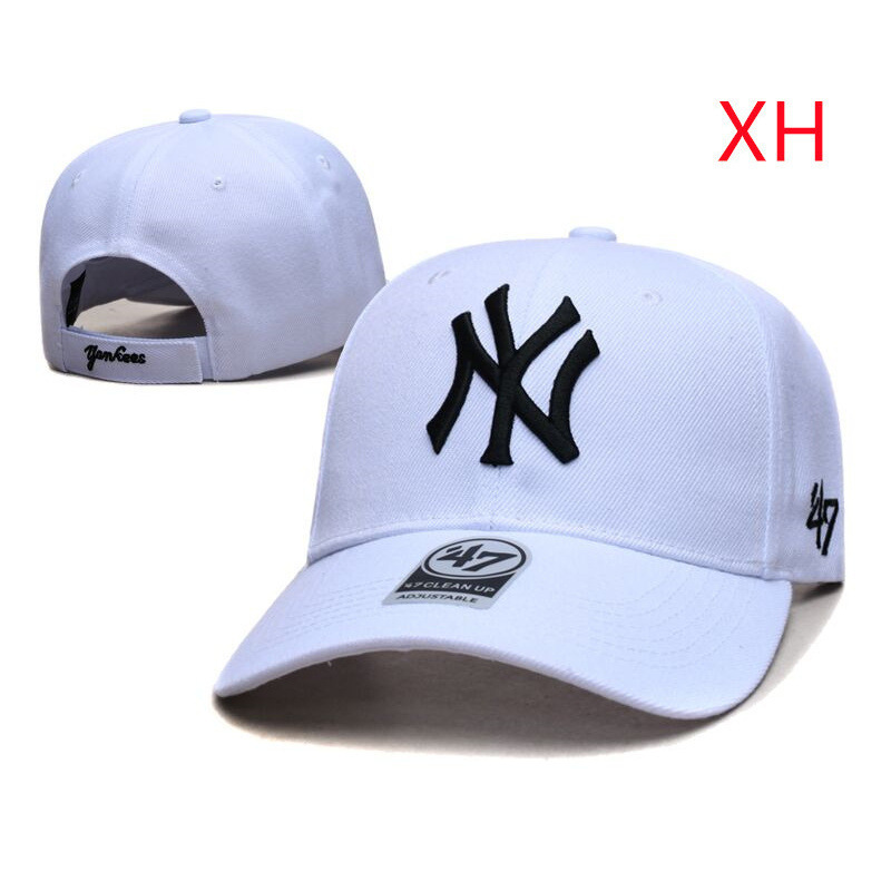 棒球帽子弯沿硬顶刺绣NY/LA 47Brand运动系列男女百搭多色鸭舌帽|undefined