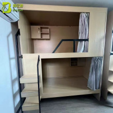 厂家批发员工铁艺公寓床 双层学生宿舍太空舱高低上下公寓床