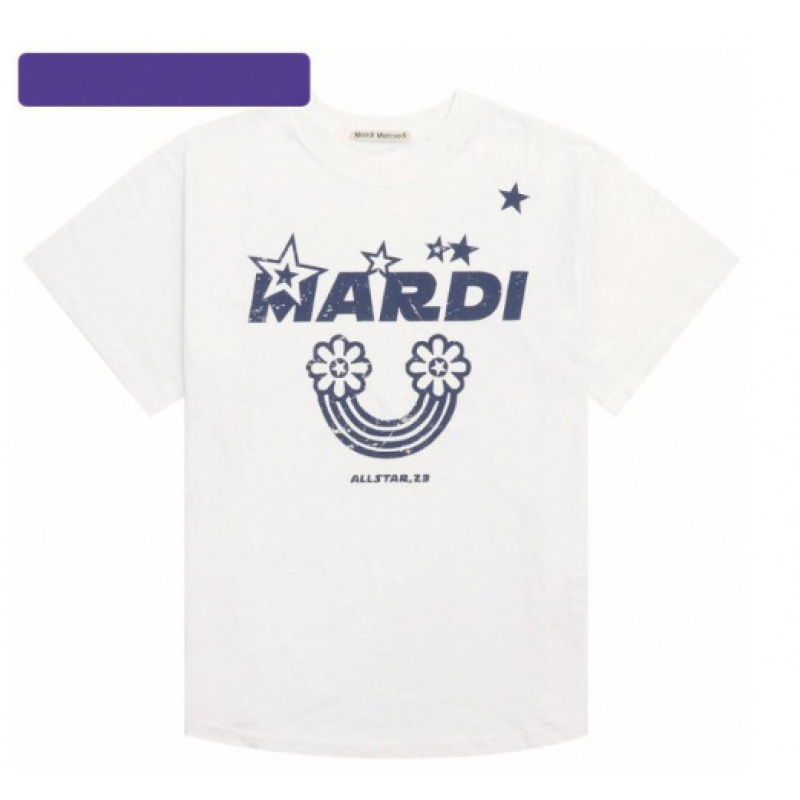 【カウンター品質】韓国マルディトレンドブランド半袖Tシャツリトルデイジードーマンプリントラウンドネックピュアコットンクロスボーダー|undefined