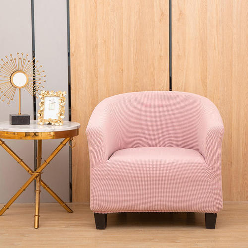 Corn velvet semicircle sofa chair cover thickened one-piece elastic dining chair cover anti-fouling stool cover chair cover