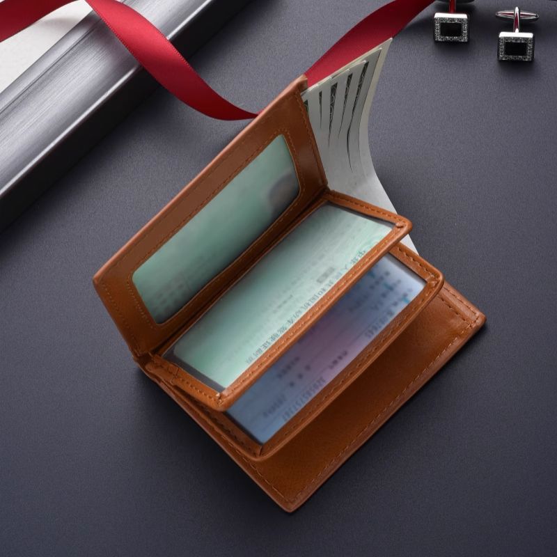 Cartera delgada de cuero suave para hombre antimagnético con múltiples tarjetas, tarjeta de conducir, tarjeta bancaria para hombre, gran capacidad, billetera pequeña con múltiples descuentos