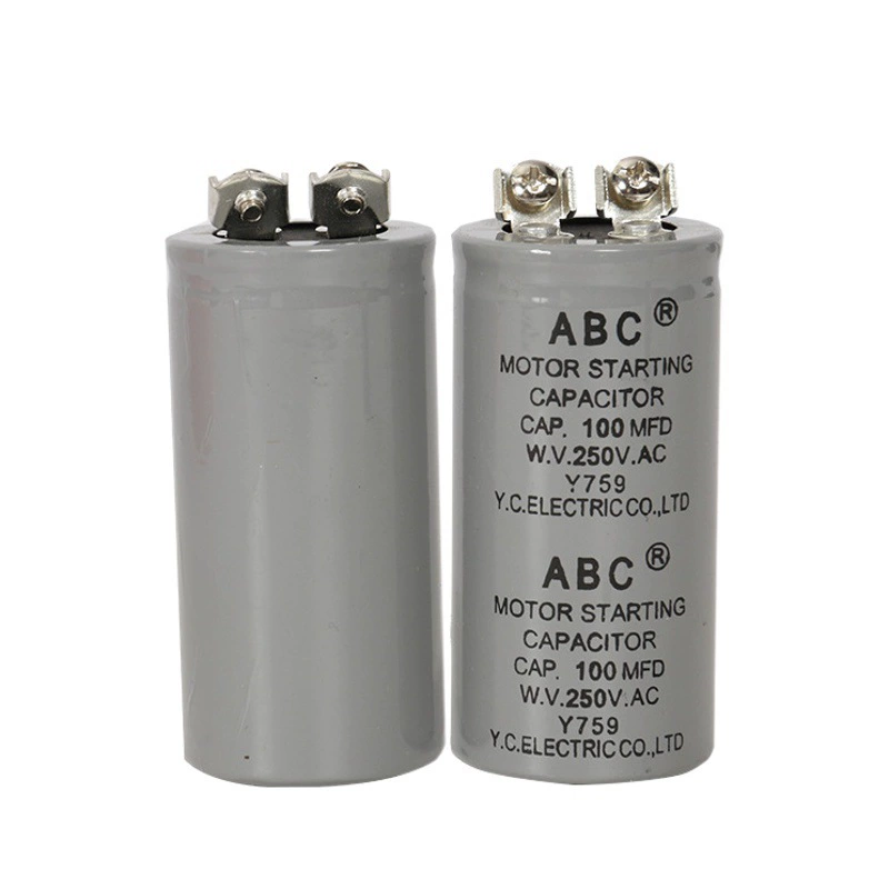 Пусковой конденсатор двигателя CD60 ABS/ABC100MFD250V/125V 100UF-1200UF конденсатор