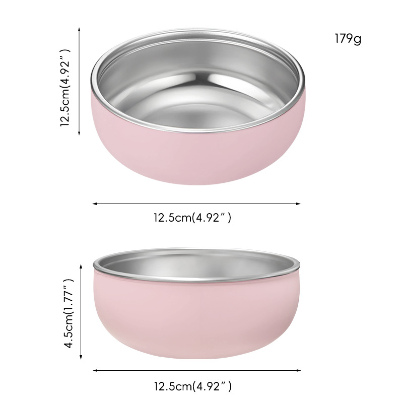 Amazon niños de acero inoxidable silicona cuenco con desmontaje de grado alimenticio 304 deslizante cuenco de alimentación aislamiento deslizante para niños