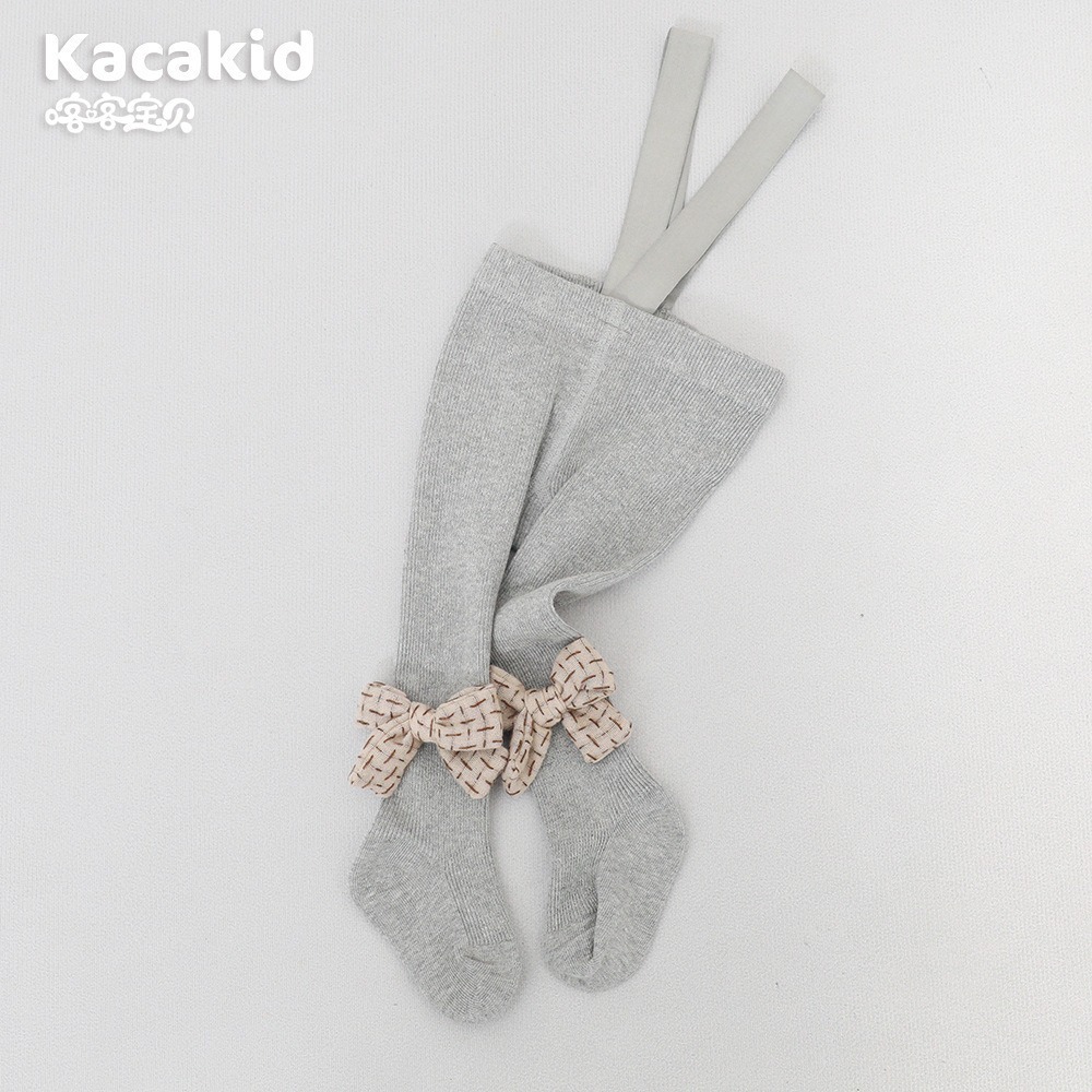 Pantimedias de correa para bebé de primavera y otoño cuidadosamente seleccionadas, pantimedias de protección del vientre de cintura alta, leggings de color sólido para bebés y niños pequeños