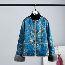 2025年秋冬新款新中式真丝水貂毛羽绒服短款轻薄保暖鹅绒服外套女