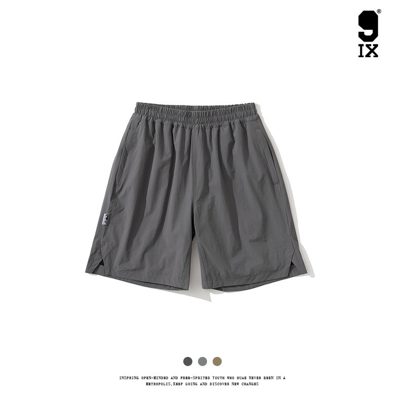 9IX Blue Friends/23SS Japanese Style Summer Loose Quick-drying Beach Shorts Casual Sports Five-point Pants for Men PE-335