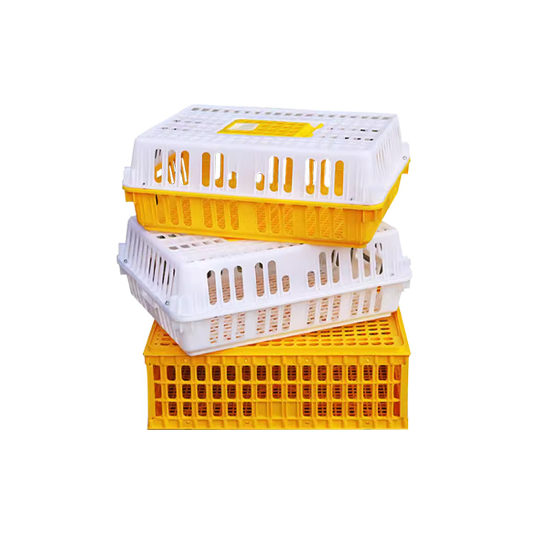 Jaula de transporte de pollo, transporte de pollo de plástico al por mayor, jaula de transporte de pollo, cesta de rotación grande, caja de rotación de jaula