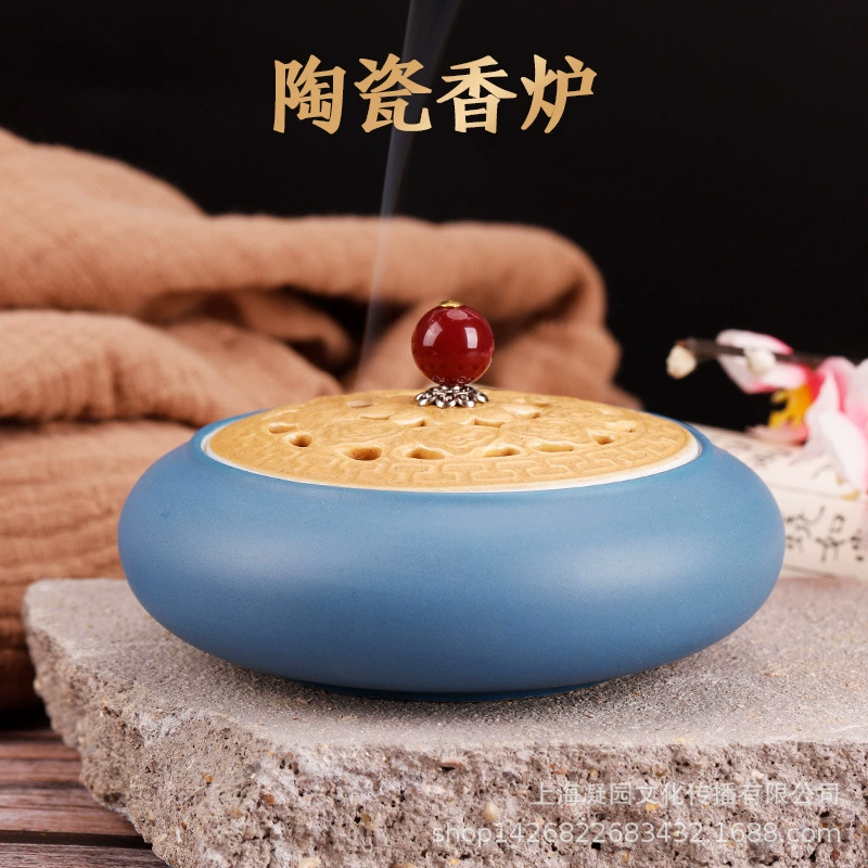 Горелка для сандалового дерева антикварная керамическая Бытовая печь для очистки воздуха в помещении благовония ароматическая печь креативные благовония ладан