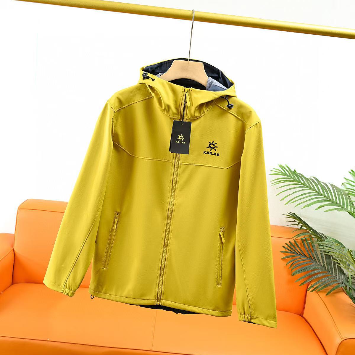 KAILAS Nouvelle veste softshell automnale brodée à capuche, style décontracté, unisexe, pour couple_voghion.com