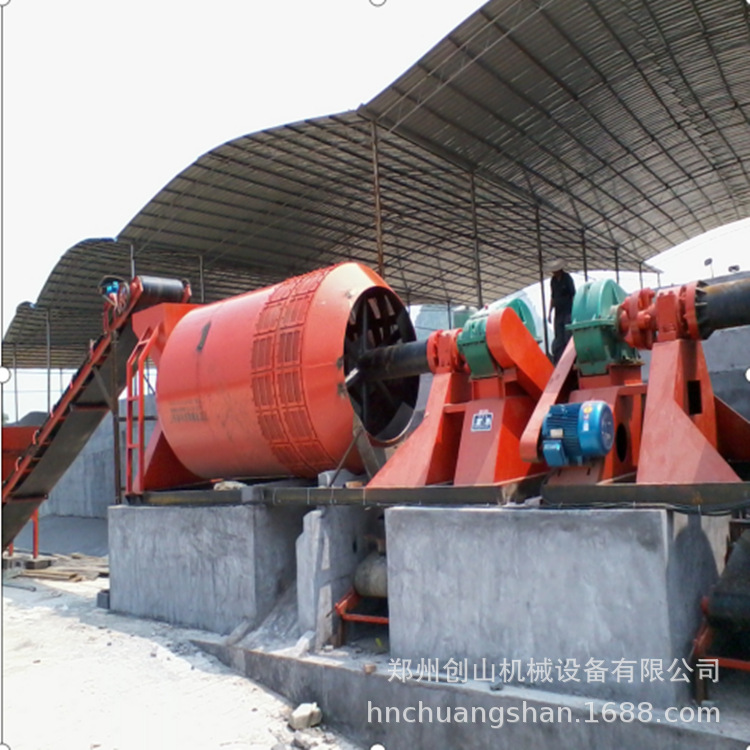供应矿山砂石河道泥石圆滚筒泥石水洗机转筒洗石机泥石分离机