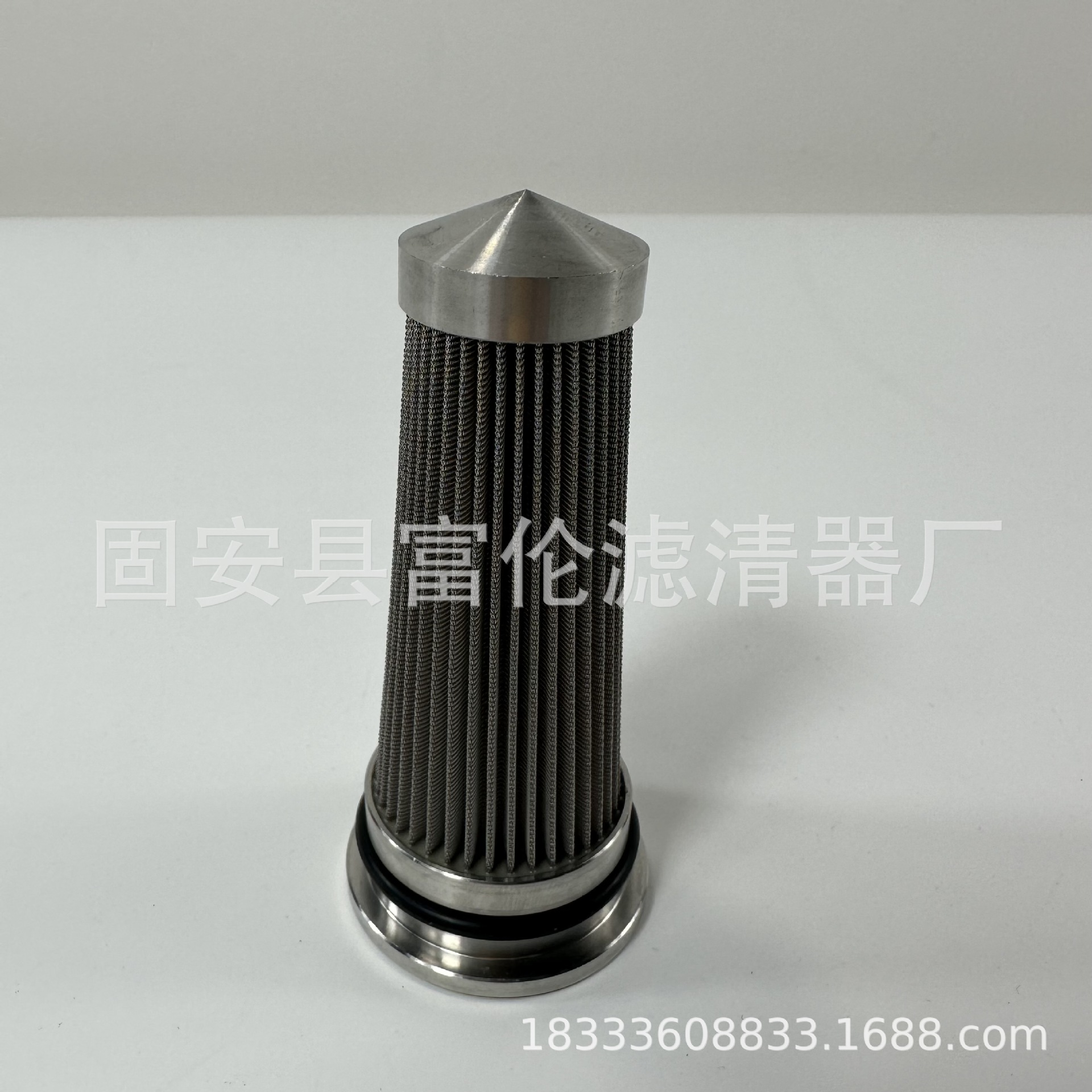 不锈钢滤芯20Y-60-3143锥形端盖PC220-6液压泵油PC270-7过滤器