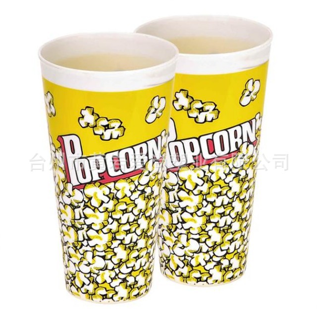 2022年新款BSCI验厂PP食品级可印花欧美爆款爆米花桶塑料桶pp桶