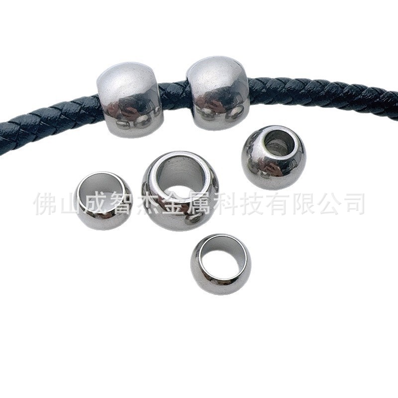 合金吊钟大孔圆珠绳扣 新中式穿绳扣大孔珠 服装箱包衣帽吊珠调节