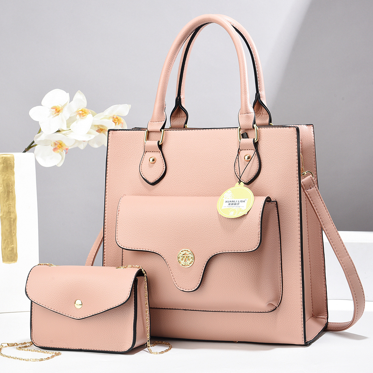 Borsa a spalla da donna con texture stile coreano elegante_voghion.com