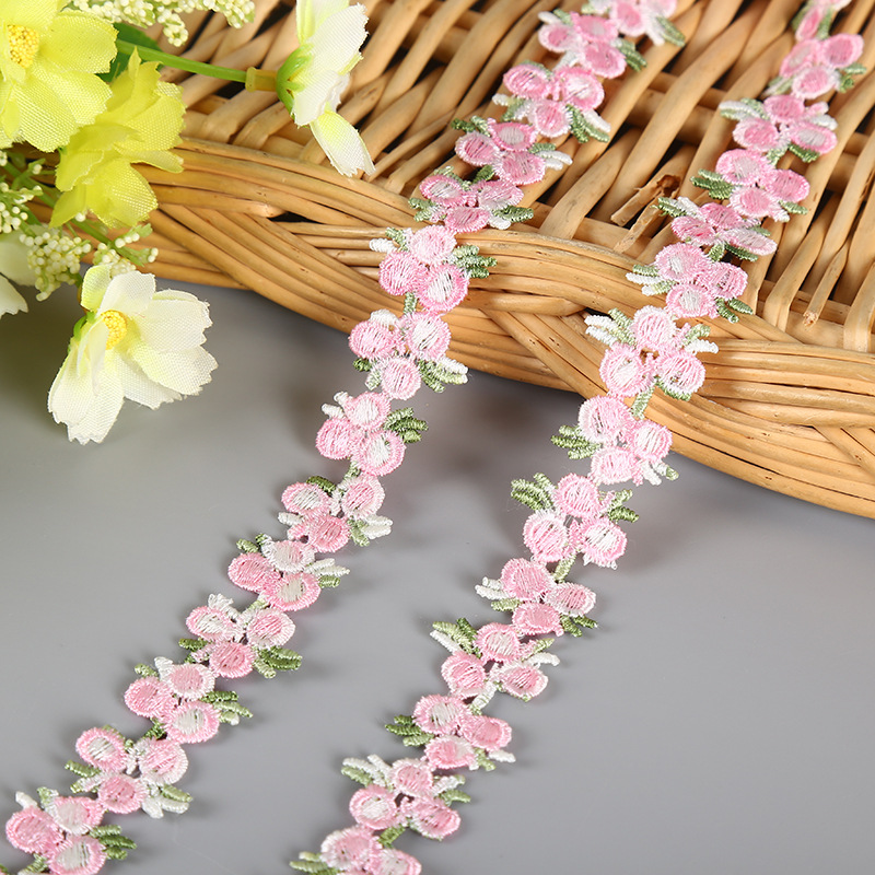 2CM丸さくらんぼ七色民族風水溶レースレース刺繍衣装アクセサリーネックレスブレスレットイヤリング