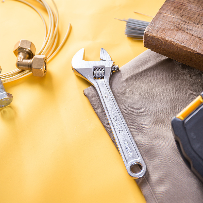 得力6活动扳手8活络板手 A系活扳手 DL008A