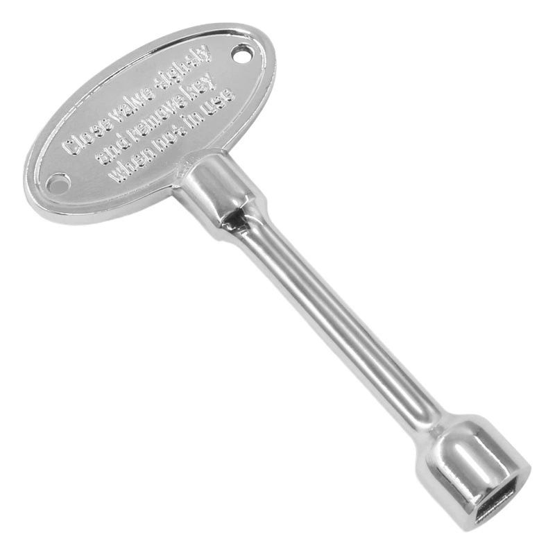 Универсальный газовый клапан ключ подходит для 1/4 "и 5/16" газовый клапан/шаровой клапан универсальный, серебристый, 3 дюйма