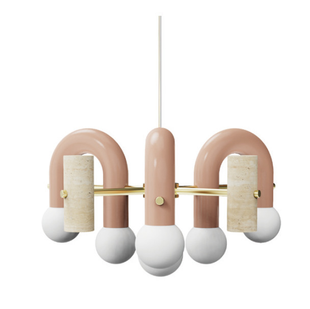 Dormitorio modelo de sala de niños arte infantil moderna forma de dragón lámpara simple U-card diseñador nórdico grúa de caballo