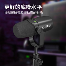 GAM-RE7无延时监听直播录音动圈话筒 USB即插即用动圈麦克风/XLR