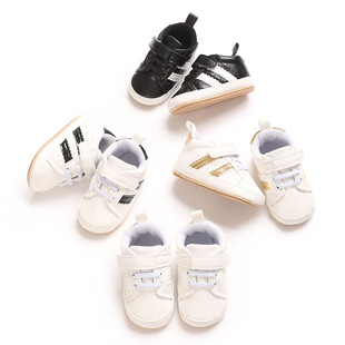 Spring and Autumn Fashion Simple Baby Soft Rubber Bottom Non-slip Toddler Shoes Trendy Casual Shoes sneaker