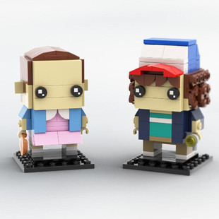 Moc-26518 Dustin & Eleven B/R/I/C/K/Nheadz Collection from Tv Show