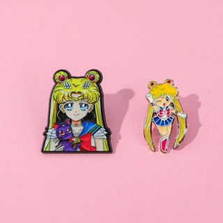 日系卡通动漫美少女战士金属徽章可爱动画月野兔水兵月合金胸针
