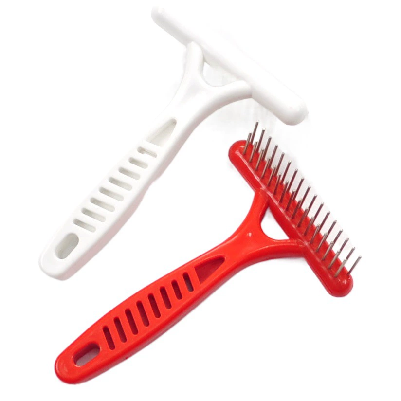 Расческа с открытым узлом для домашних животных длинные волосы для собак из нержавеющей стали Расческа с открытым узлом кошка собака Специальный гребень с граблями товары для красоты расческа для собак