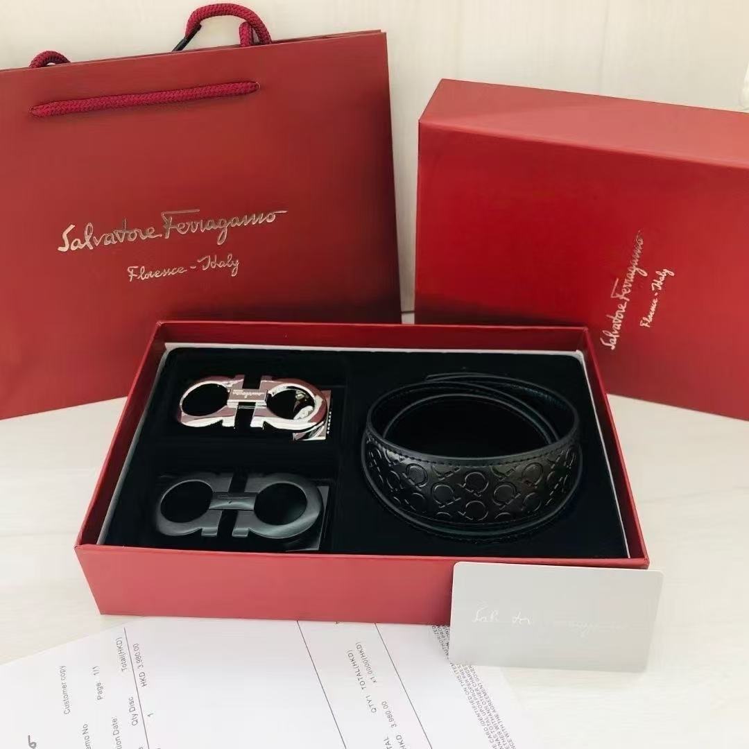 Flying men's belt two-layer pure cowhide young and middle-aged fashionable casual pants with young and middle-aged leather belt 4